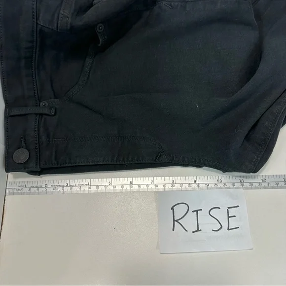 EXPRESS Perfect Curves Black High Rise Denim Legging JEANS Sz 8R Stretch… - Picture 9 of 12